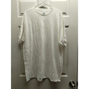 Lot of 4 NEW Delta Pro Weight Men's Size M Solid White T-Shirts Plain Blank